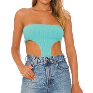 Darcey Cut Out Bodysuit in Teal